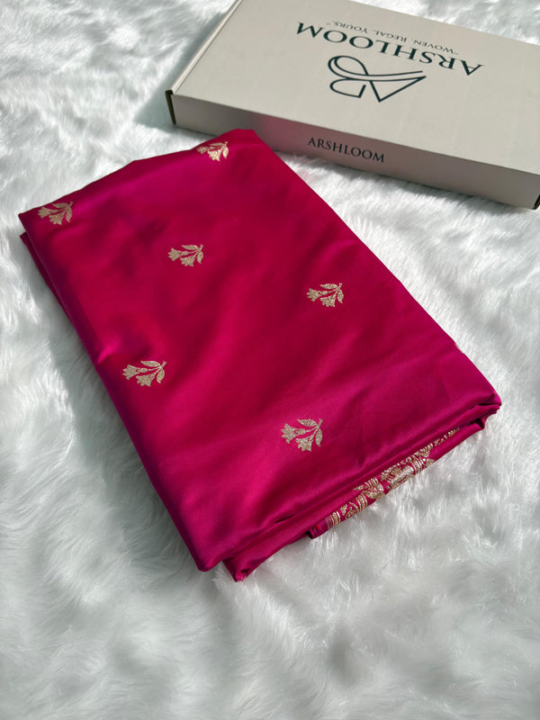 Rani Shades Katan Banarasi Silk Saree