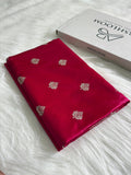 Rani Floral Booti Satin Katan Silk Saree