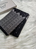 Premium Black Skirt Border Mashru Silk Saree