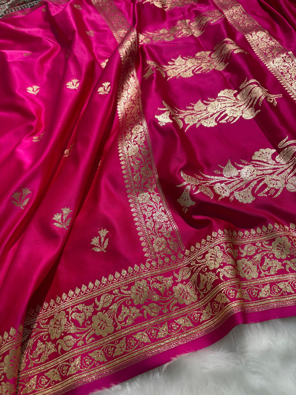 Rani Shades Katan Banarasi Silk Saree