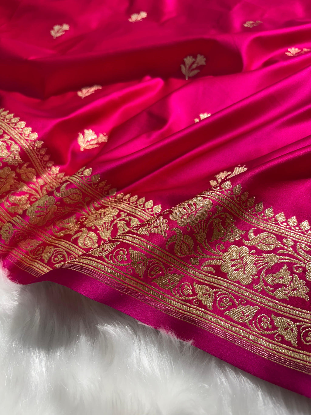 Rani Shades Katan Banarasi Silk Saree