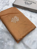 Tusser Shades Banarasi Floral Boota Pattern Mashru Silk Saree
