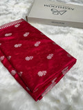 Banarasi Red Shades Tanchoi With Booti Mashru Silk Saree
