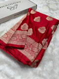 Banarasi Boota Red Shades Mashru Silk Saree