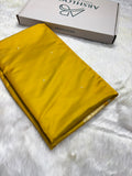 Mustard Shades Dot Booti Banarasi Mashru Silk Saree