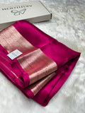 Rani Pure Tissue Silk Saree with Brocade Blouse