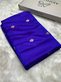 Royal Purple Shades Floral Booti Mashru Silk Saree